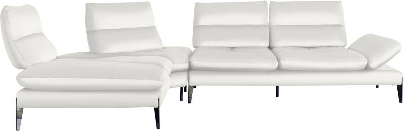 Nicoletti Home Ecksofa »Monnalisa«, Breite 237 cm, mit Sitztiefen- und Armverstellung von Nicoletti Home