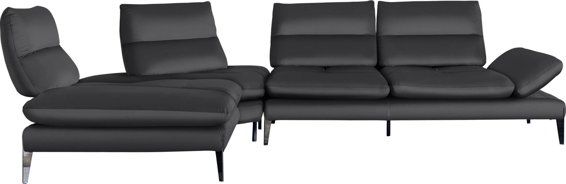 Nicoletti Home Ecksofa »Monnalisa«, Breite 237 cm, mit Sitztiefen- und Armverstellung von Nicoletti Home