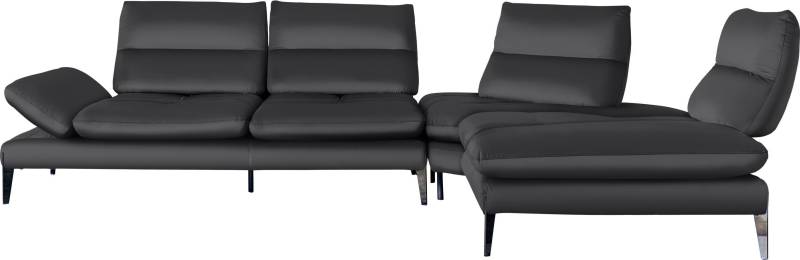 Nicoletti Home Ecksofa »Monnalisa«, Breite 237 cm, mit Sitztiefen- und Armverstellung von Nicoletti Home