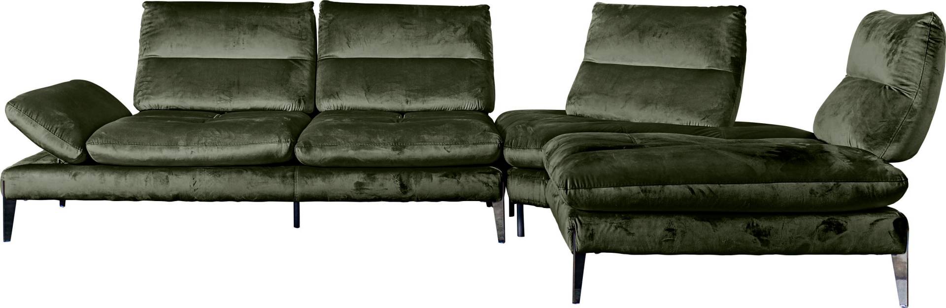 Nicoletti Home Ecksofa »Monnalisa«, Breite 237 cm, mit Sitztiefen- und Armverstellung von Nicoletti Home