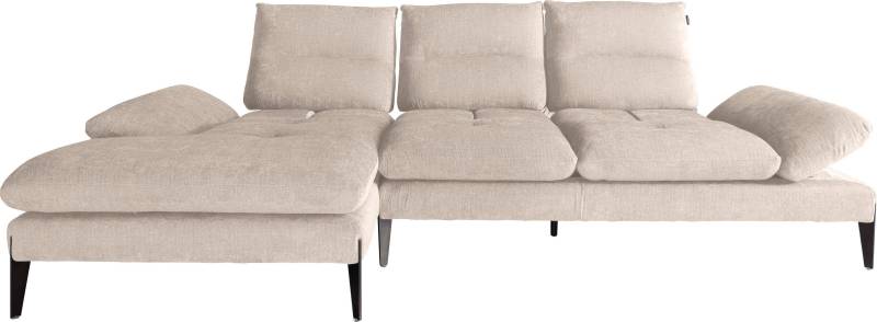 Nicoletti Home Ecksofa »Monnalisa«, Breite 287 cm, mit Sitztiefeverstellung und verstellbarer Armlehne von Nicoletti Home