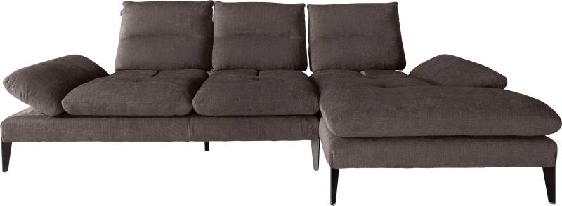 Nicoletti Home Ecksofa »Monnalisa«, Breite 287 cm, mit Sitztiefeverstellung und verstellbarer Armlehne von Nicoletti Home