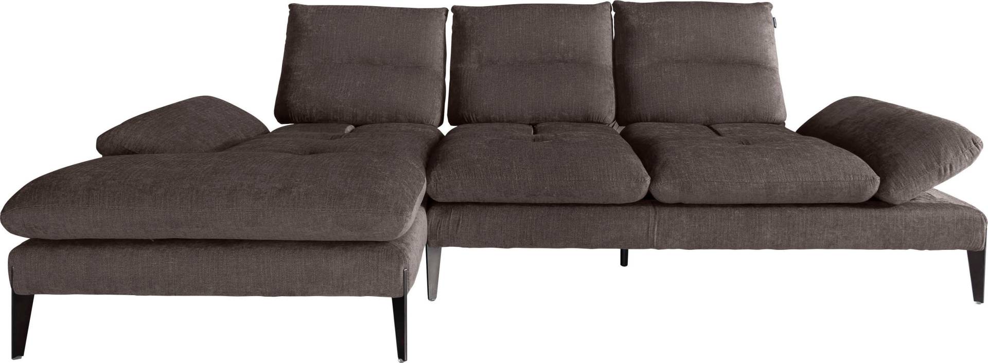 Nicoletti Home Ecksofa »Monnalisa«, Breite 287 cm, mit Sitztiefeverstellung und verstellbarer Armlehne von Nicoletti Home