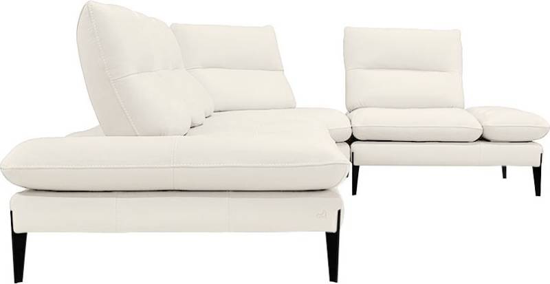 Nicoletti Home Ecksofa »Monnalisa«, Breite 376 cm, mit Sitztiefen- und Armlehnverstellung von Nicoletti Home