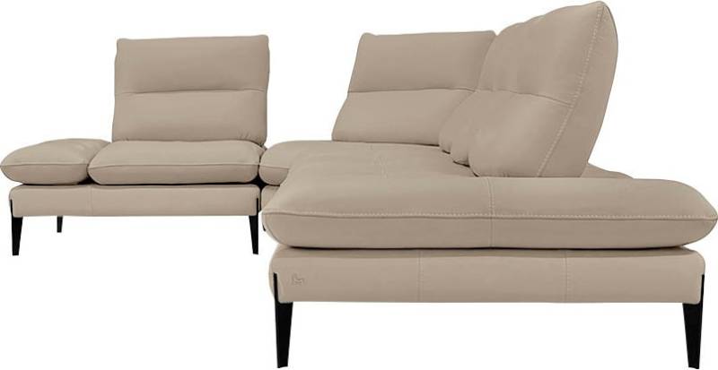 Nicoletti Home Ecksofa »Monnalisa«, Breite 376 cm, mit Sitztiefen- und Armlehnverstellung von Nicoletti Home