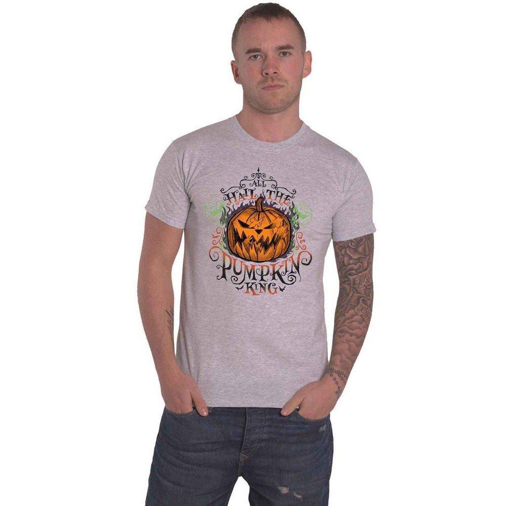 Nightmare Before Christmas - All Hail the Pumpkin King TShirt, für Damen, Grau, Größe L von Nightmare Before Christmas