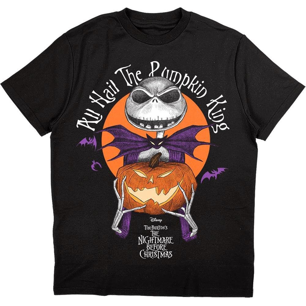 All Hail The Pumpkin King Tshirt Damen Schwarz L von Nightmare Before Christmas