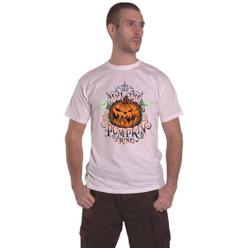 All Hail The Pumpkin King Tshirt Damen Weiss L von Nightmare Before Christmas