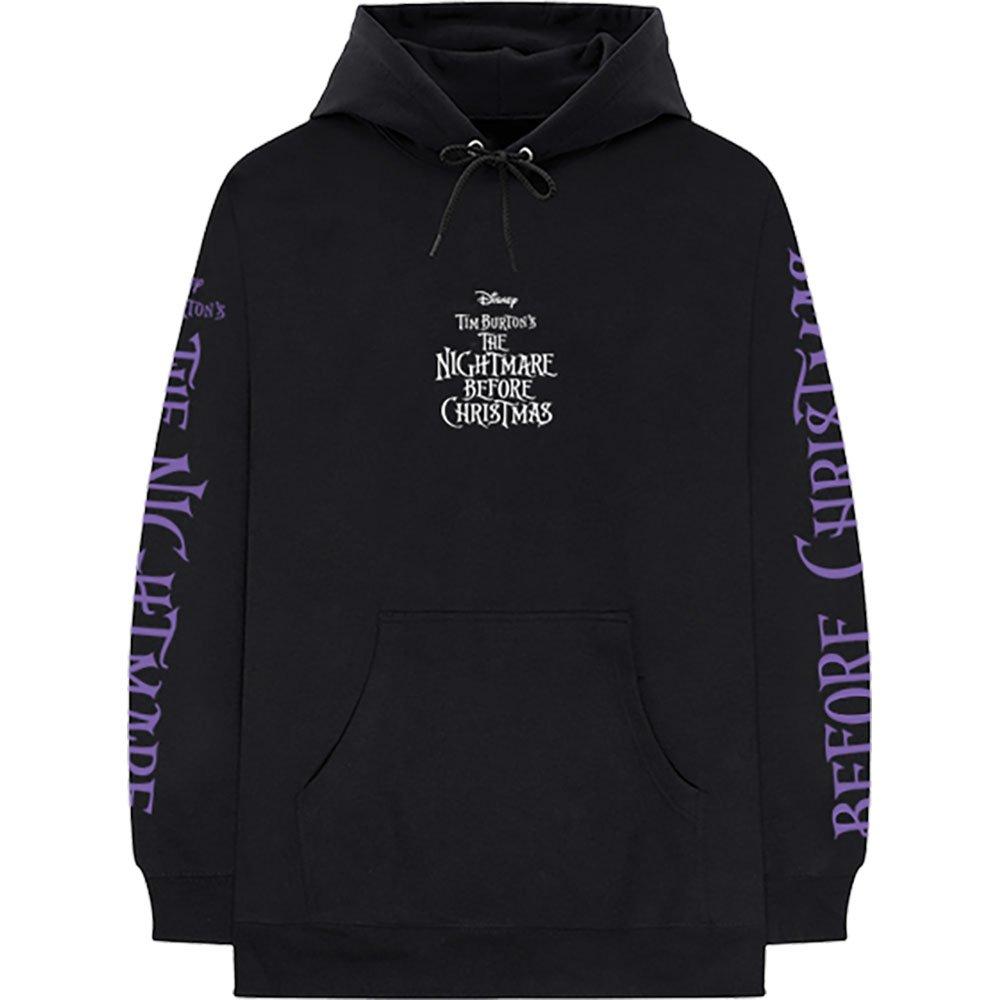 Jumbo Hoodie Zum Überziehen Rücken Und Ärmeldruck Damen Schwarz L von Nightmare Before Christmas