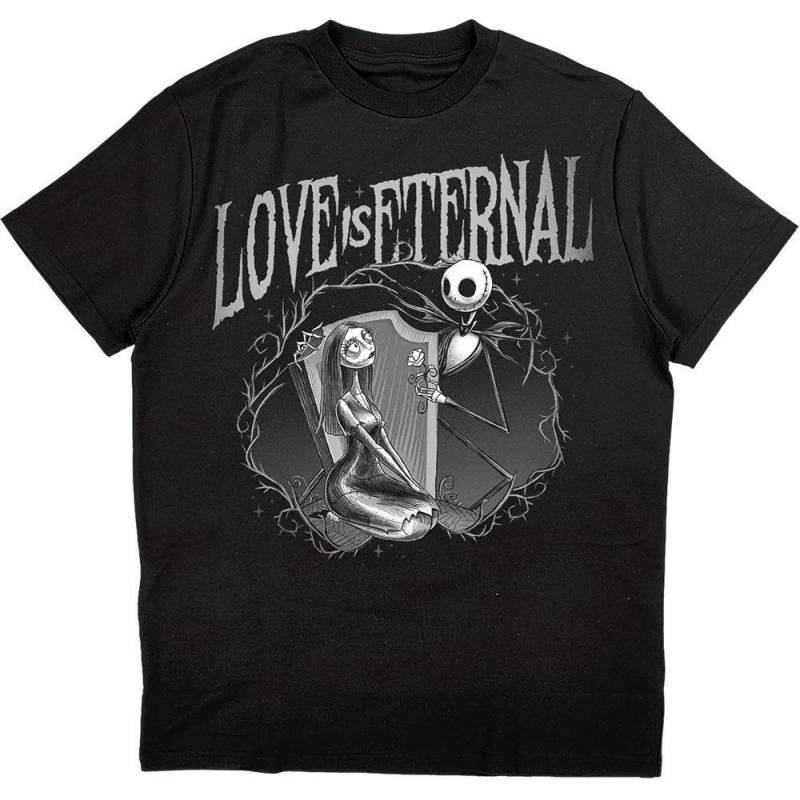 Nightmare Before Christmas - Love Is Eternal TShirt, für Damen, Schwarz, Größe M von Nightmare Before Christmas