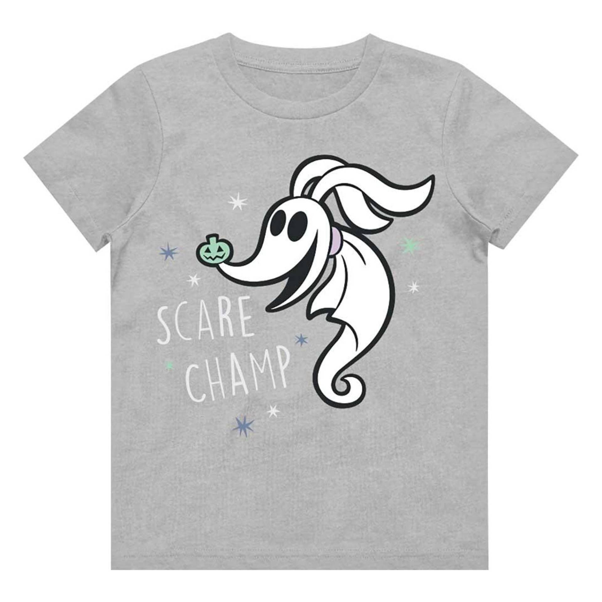 Scare Champ Tshirt Jungen Grau 116 von Nightmare Before Christmas