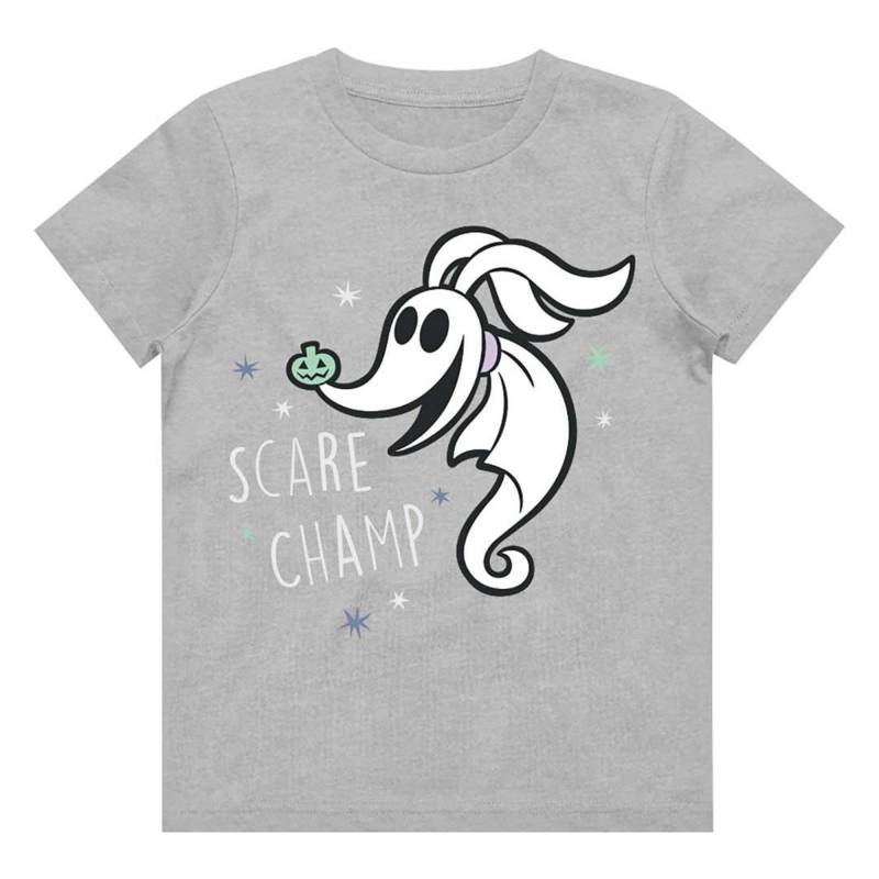 Scare Champ Tshirt Jungen Grau 140 von Nightmare Before Christmas