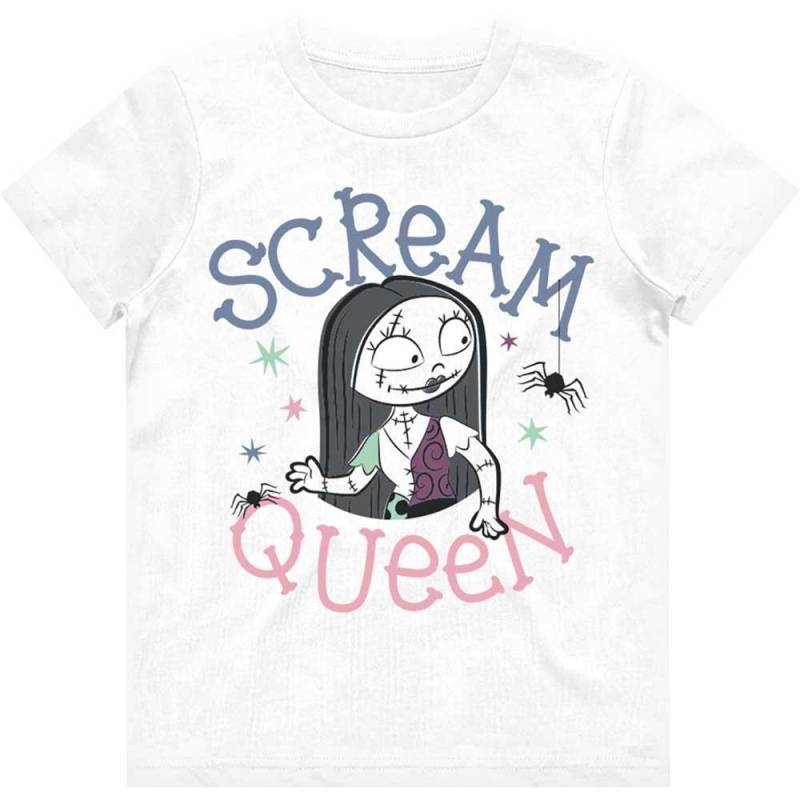 Scream Queen Tshirt Mädchen Weiss 104 von Nightmare Before Christmas