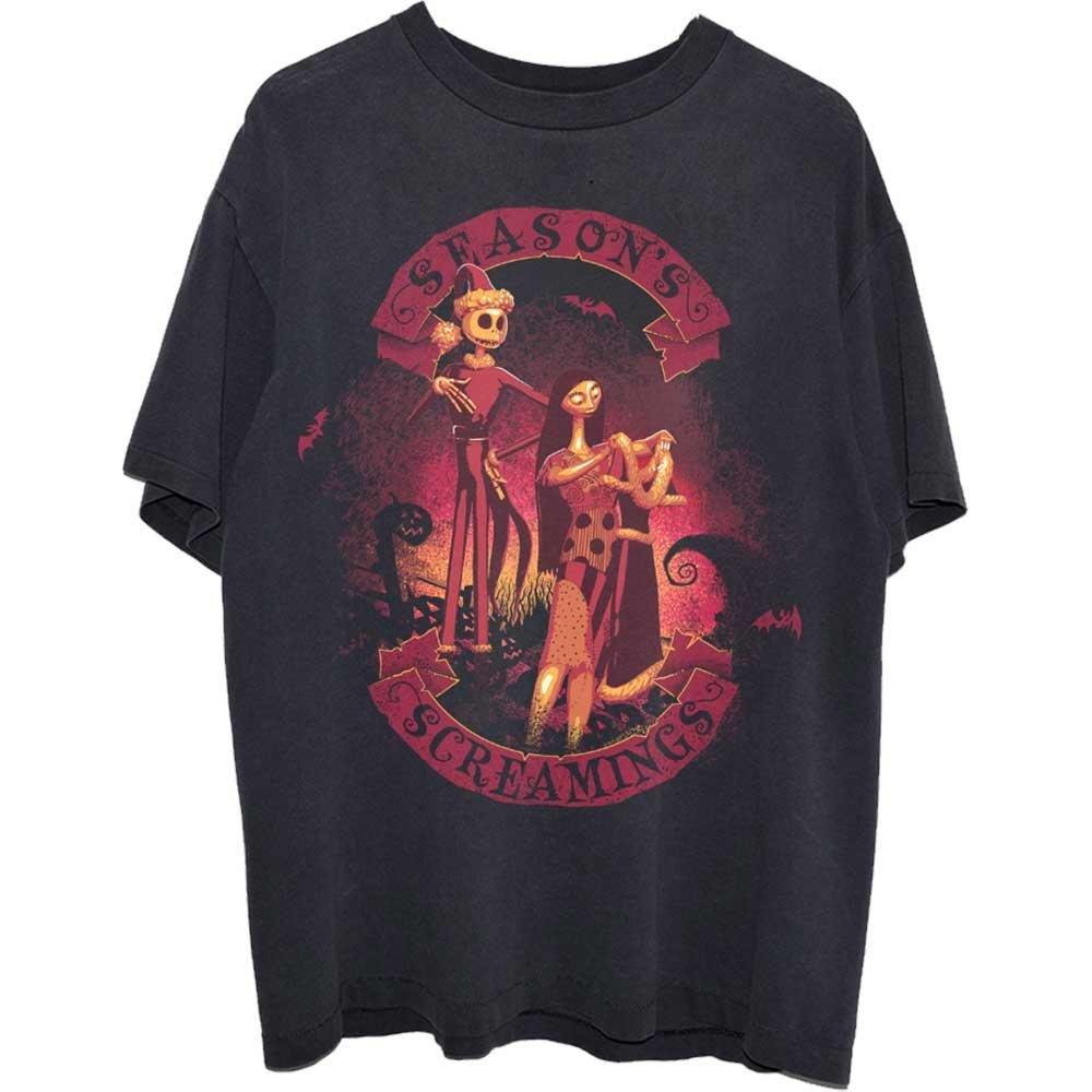 Season's Screamings Tshirt Damen Schwarz L von Nightmare Before Christmas