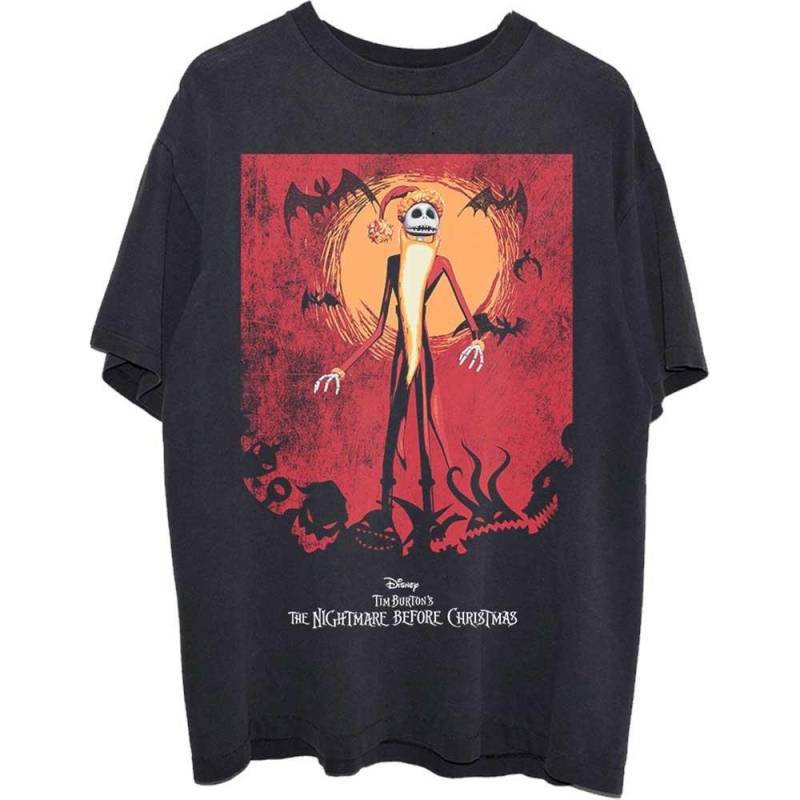 Nightmare Before Christmas - TShirt Logo, für Damen, Schwarz, Größe L von Nightmare Before Christmas