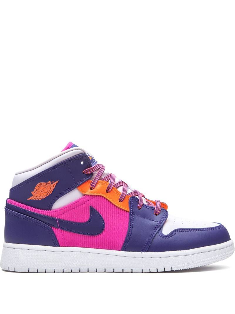 Nike Kids Air Jordan 1 Mid "Fire Pink" sneakers - Purple von Nike Kids