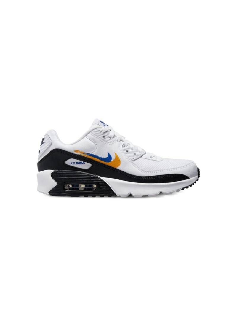 Nike Kids Air Max 90 "Double Swoosh - White/Black/Gold Royal" sneakers von Nike Kids