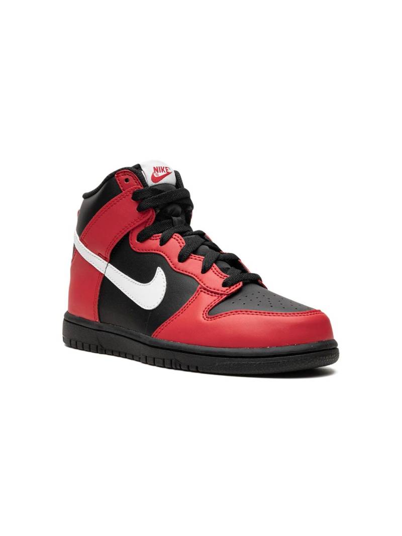 Nike Kids Dunk High "Black/Red" sneakers von Nike Kids