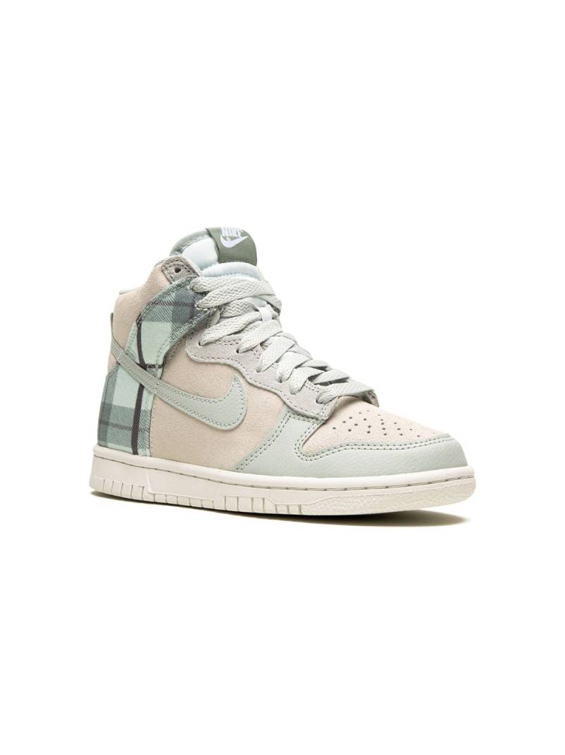 Nike Kids Dunk High "Plaid - Summit White" sneakers - Neutrals von Nike Kids