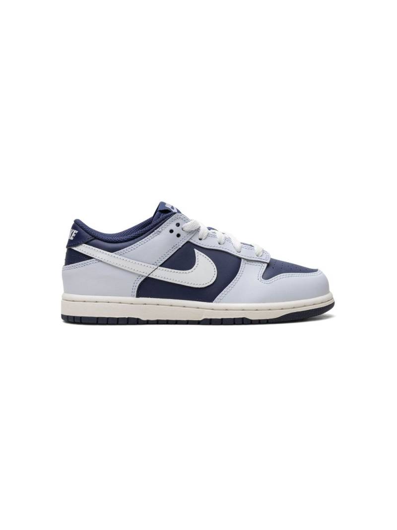 Nike Kids Dunk Low "Football Grey/Midnight Navy/Summit White" sneakers - Blue von Nike Kids