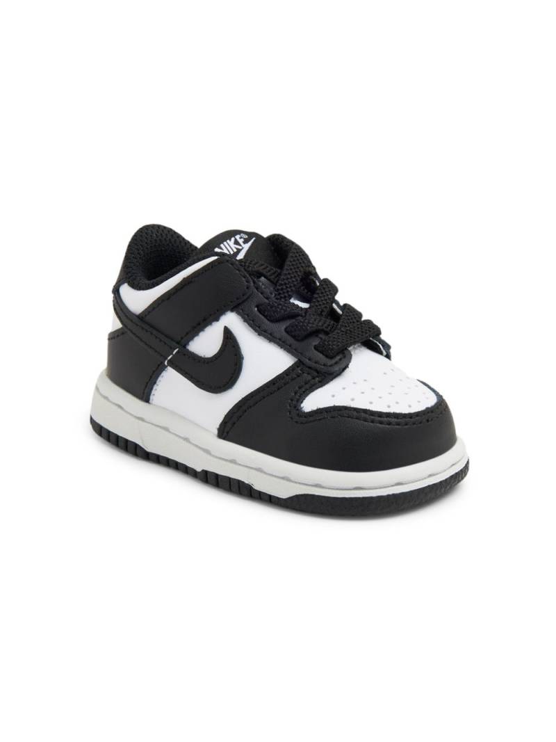 Nike Kids Dunk Low Panda lace-up sneakers - White von Nike Kids