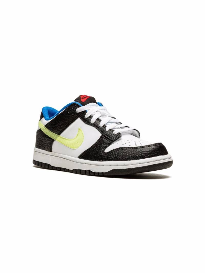 Nike Kids Dunk Low "Signal Blue Lemon Twist" sneakers - White von Nike Kids