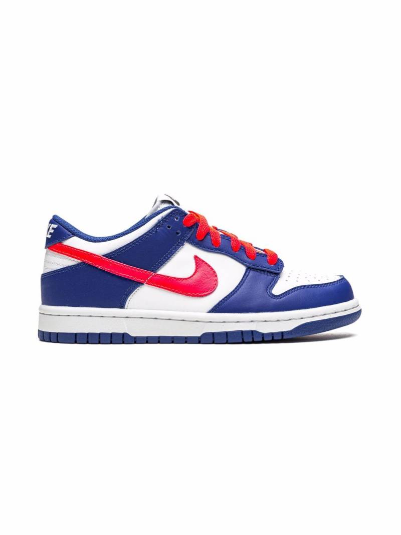 Nike Kids Dunk Low "Bright Crimson/Game Royal" sneakers - Blue von Nike Kids