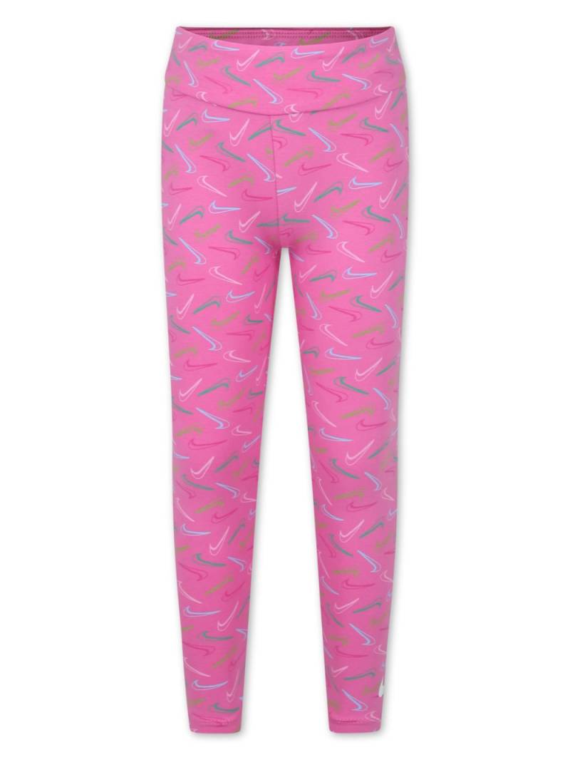 Nike Kids Swoosh-logo jersey leggings - Pink von Nike Kids