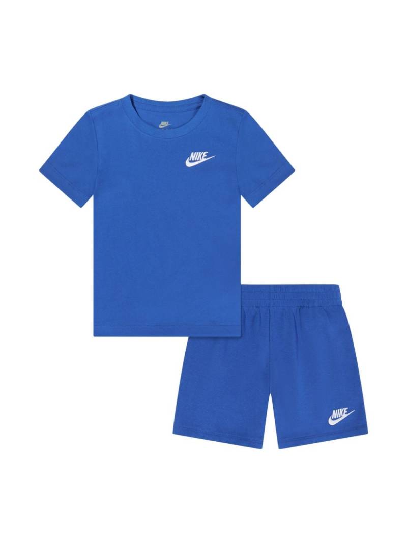 Nike Kids Swoosh logo-print shorts and T-shirt set - Blue von Nike Kids