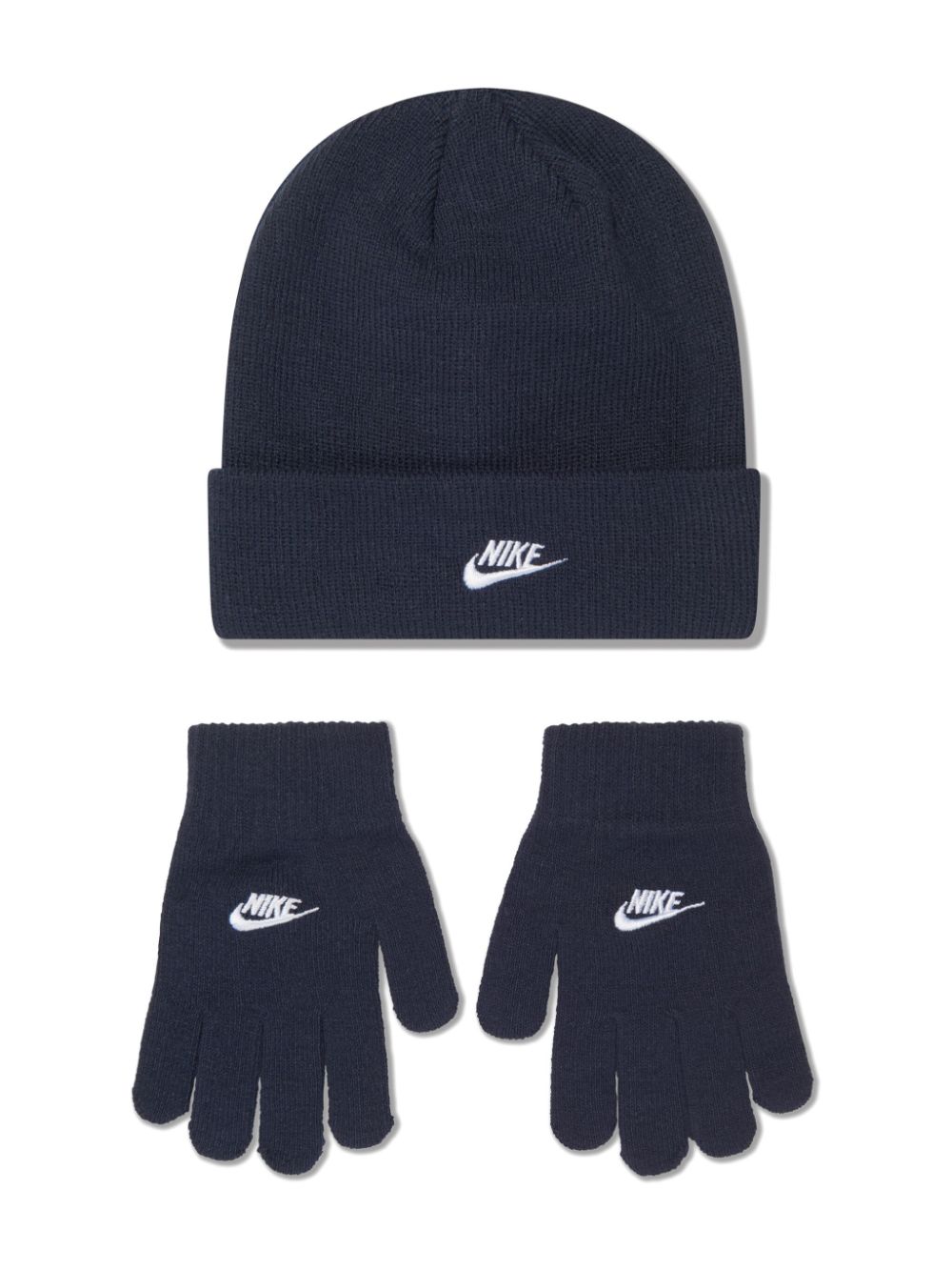 Nike Kids embroidered-logo beanie hat - Blue von Nike Kids