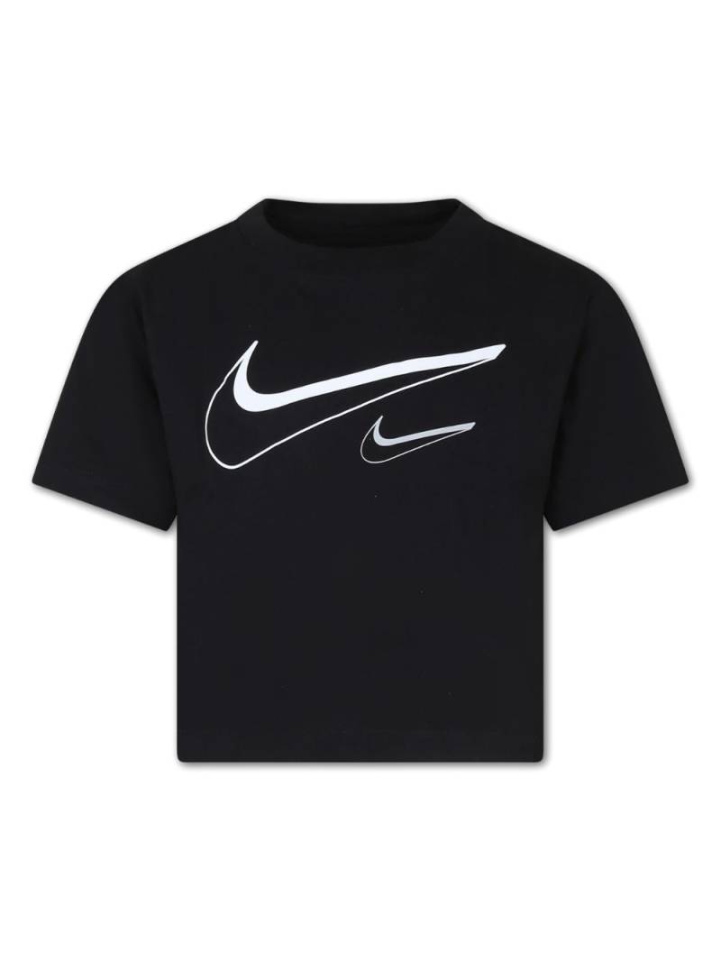 Nike Kids logo-print T-shirt - Black von Nike Kids