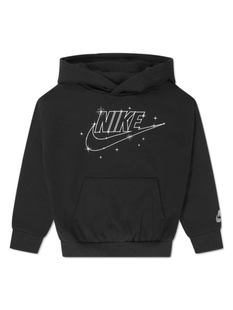 Nike Kids logo-print jersey hoodie - Black von Nike Kids