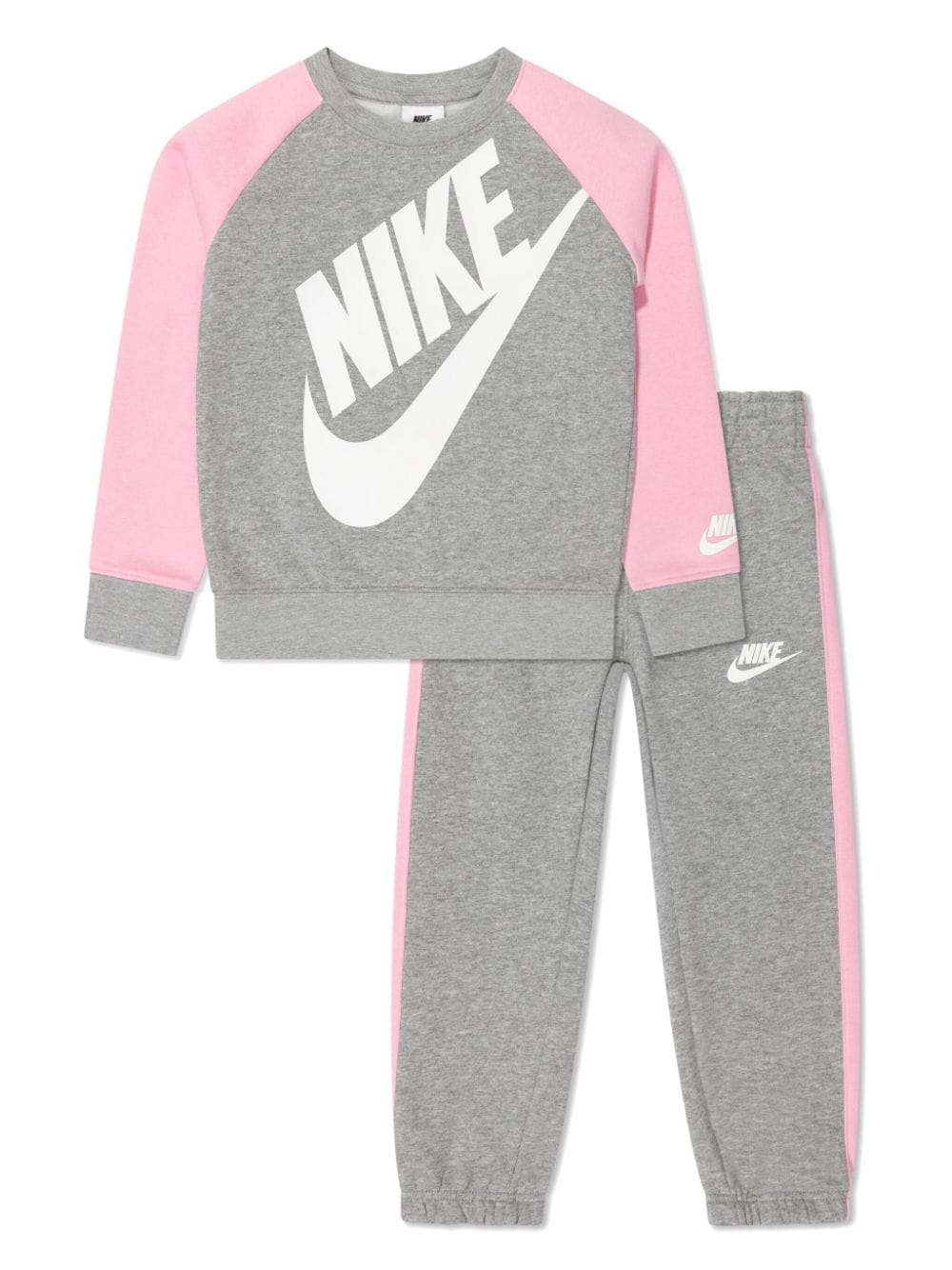 Nike Kids logo-print two-tone tracksuit set - Grey von Nike Kids