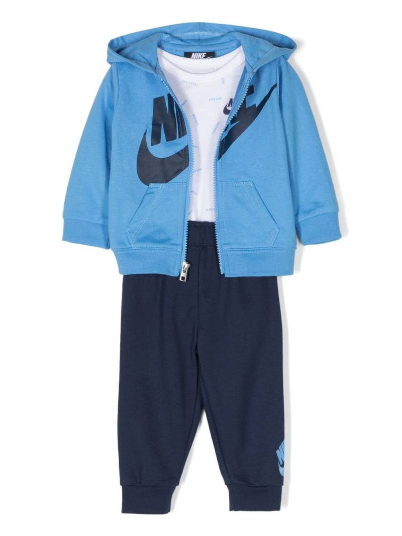 Nike Kids three-piece hooded tracksuit - Blue von Nike Kids