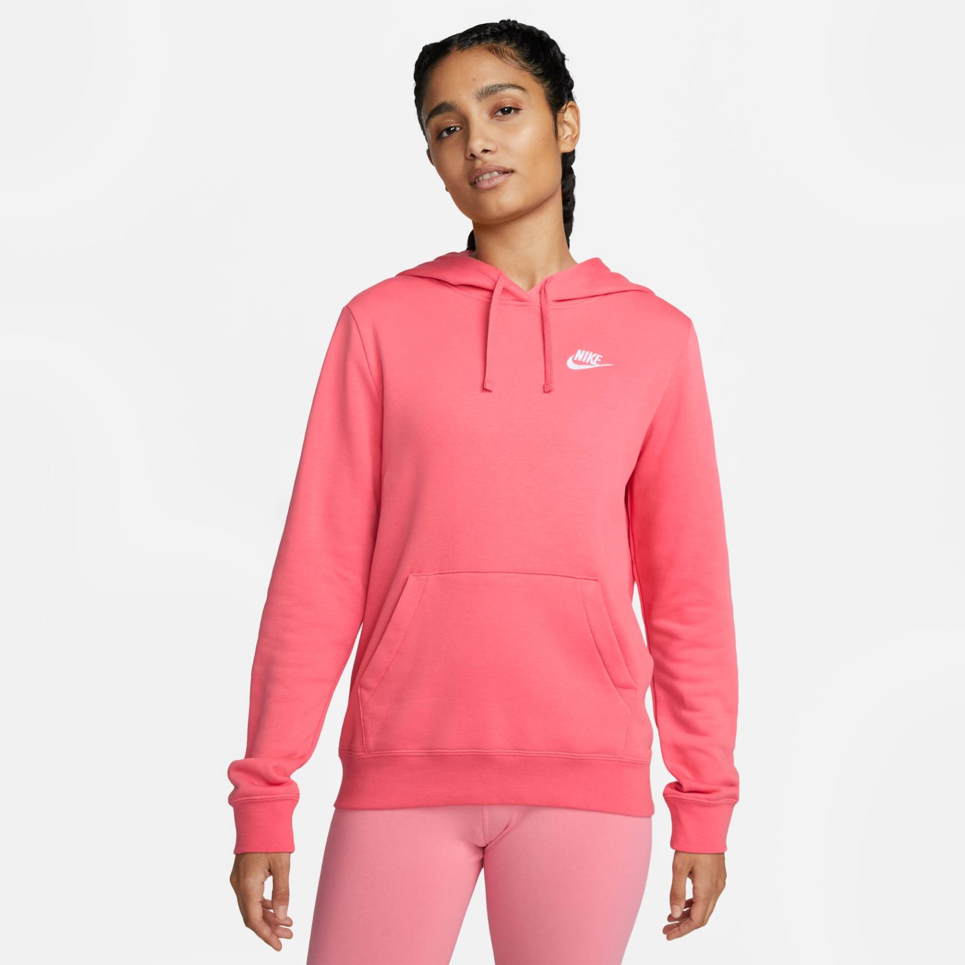 Nike Sportswear Kapuzensweatshirt »CLUB FLEECE WOMEN'S PULLOVER HOODIE«, Damen Kapuzenpullover aus weichem Fleece Material von Nike Sportswear