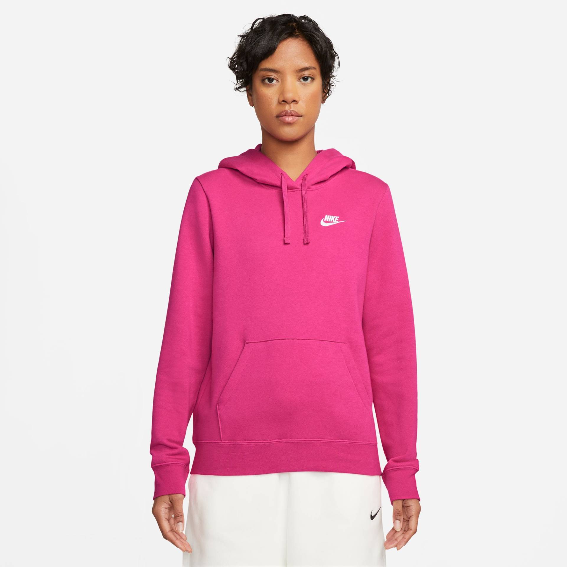 Nike Sportswear Kapuzensweatshirt »CLUB FLEECE WOMEN'S PULLOVER HOODIE«, Damen Kapuzenpullover aus weichem Fleece Material von Nike Sportswear