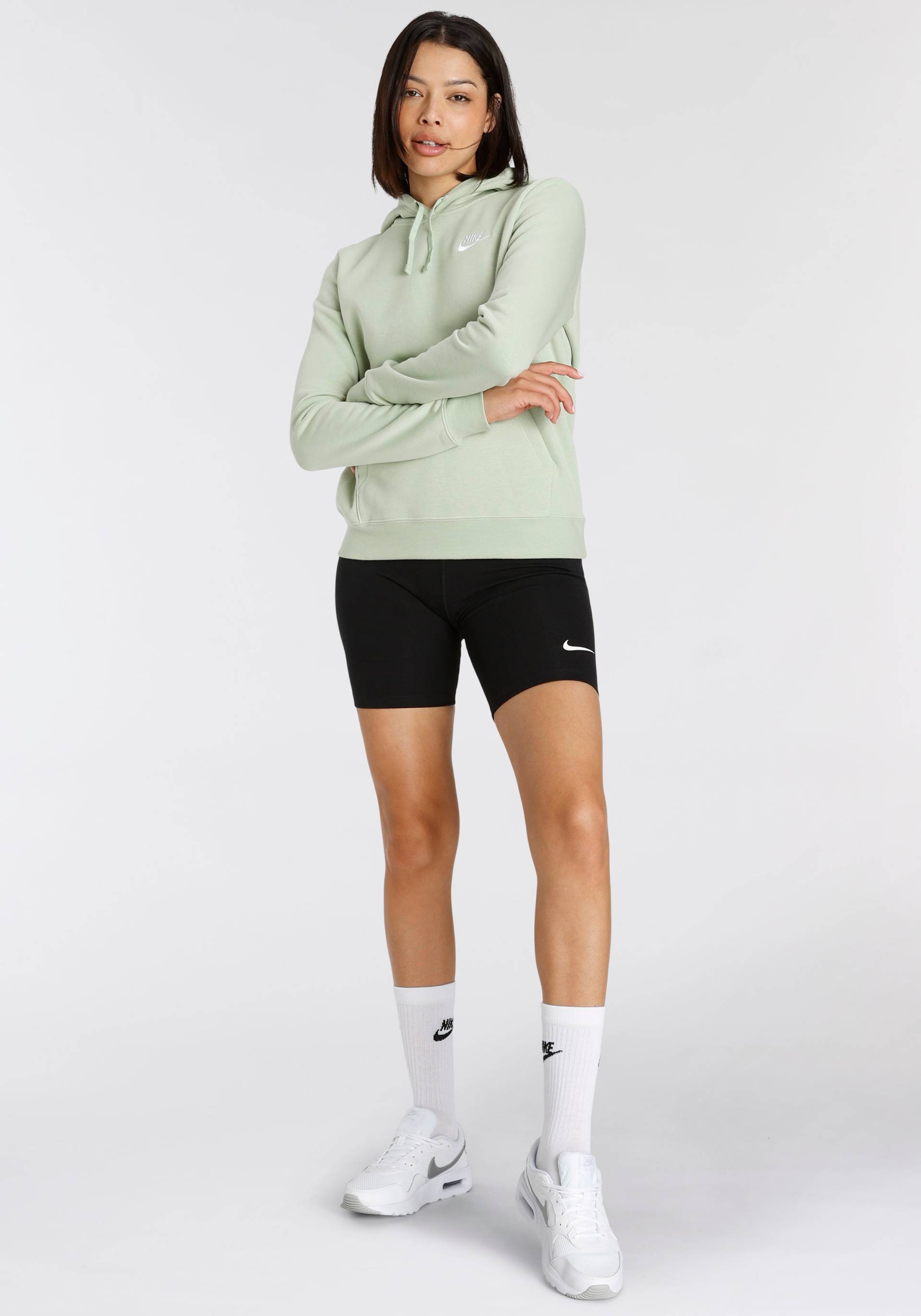 Nike Sportswear Kapuzensweatshirt »CLUB FLEECE WOMEN'S PULLOVER HOODIE«, Damen Kapuzenpullover aus weichem Fleece Material von Nike Sportswear