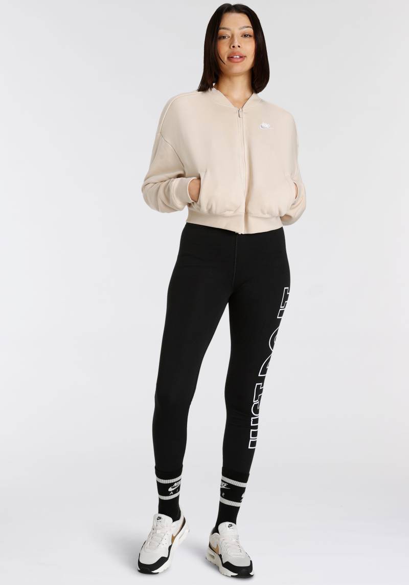 Nike Sportswear Sweatjacke »CLUB FLEECE WOMEN'S OVERSIZED CROPPED FULL-ZIP JACKET« von Nike Sportswear