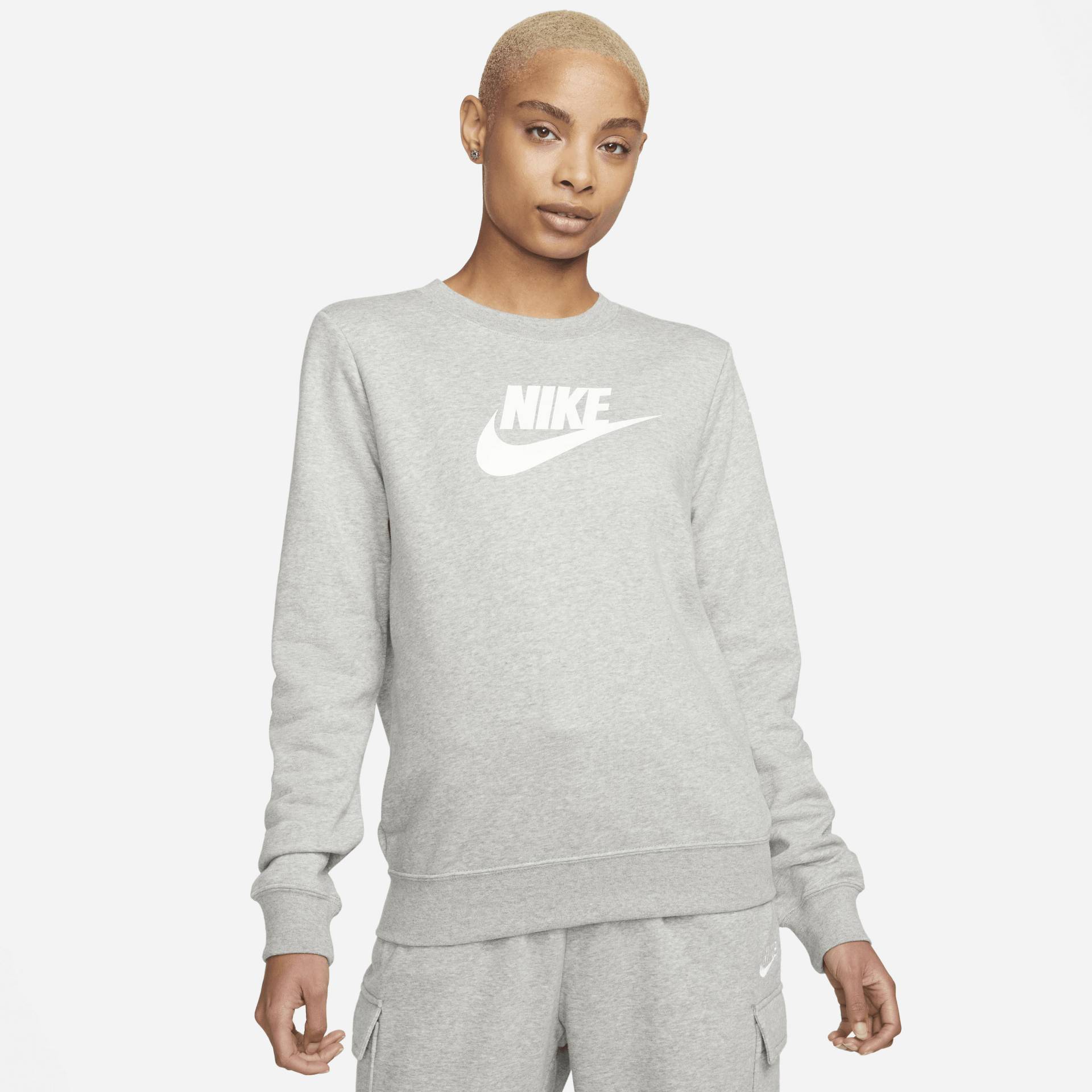 Nike Sportswear Sweatshirt »Club Fleece Women's Logo Crew-Neck Sweatshirt«, Damen Pullover aus weichem Fleece Material von Nike Sportswear