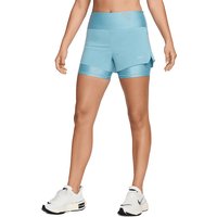 NIKE Damen 2in1 Laufshort Dri-FIT Swift hellblau | L von Nike