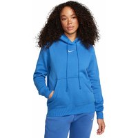 NIKE Damen Hoodie Sportswear Phoenix Fleece blau | L von Nike