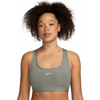 NIKE Damen Sport-BH Swoosh Low Support olive | L von Nike