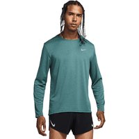 NIKE Herren Laufshirt Dri-FIT UV Miler Long-Sleeve dunkelgrün | L von Nike