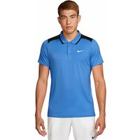 NIKE Herren Tennispolo NikeCourt Advantage Dri-FIT blau | L von Nike