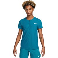 NIKE Herren Tennisshirt NikeCourt Dri-FIT ADV Slam petrol | M von Nike