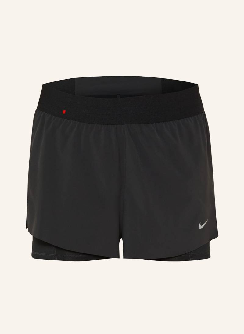 Nike 2-In-1-Laufshorts Dri-Fit Swift schwarz von Nike
