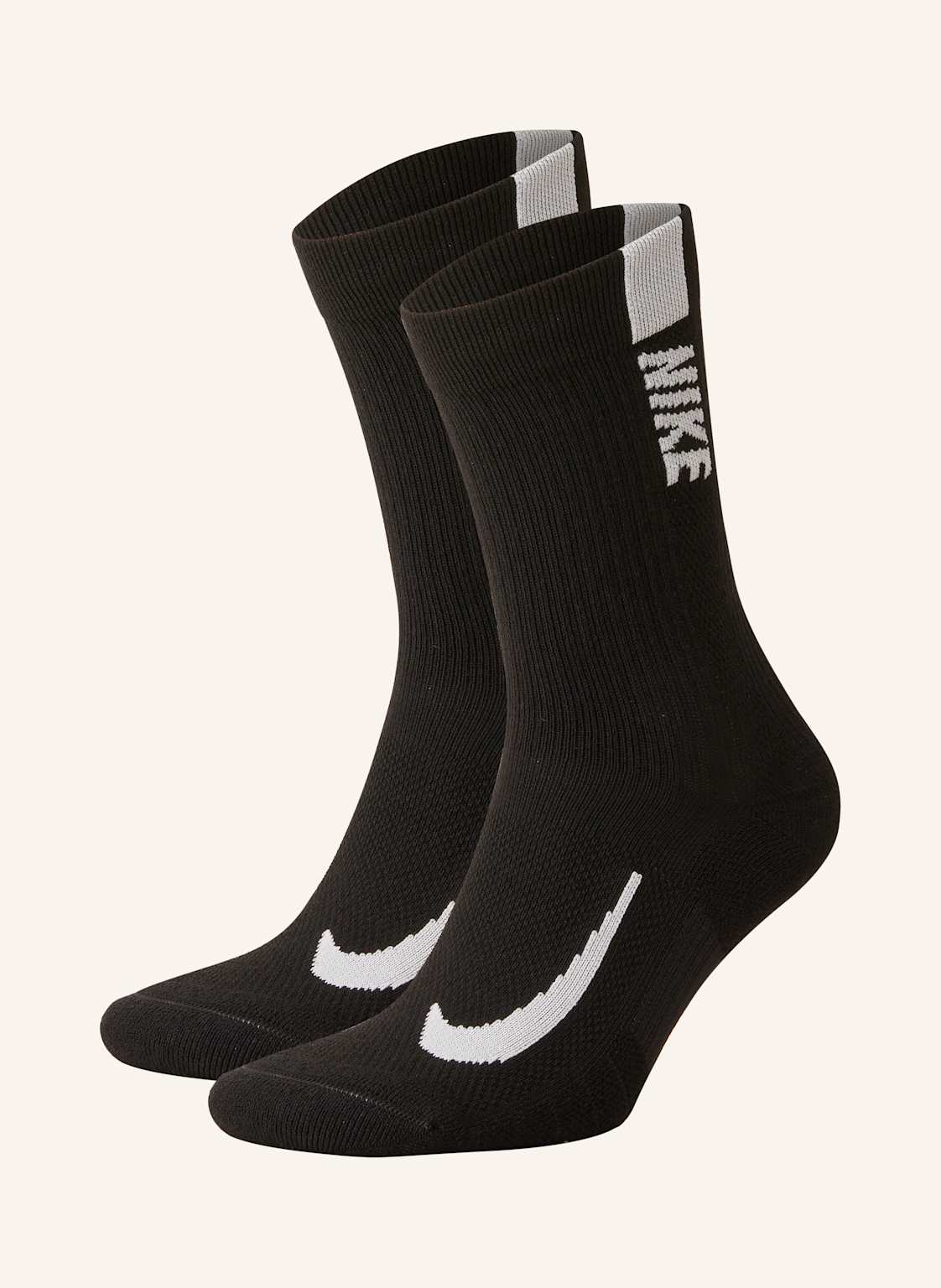 Nike 2er-Pack Laufsocken Multiplier schwarz von Nike