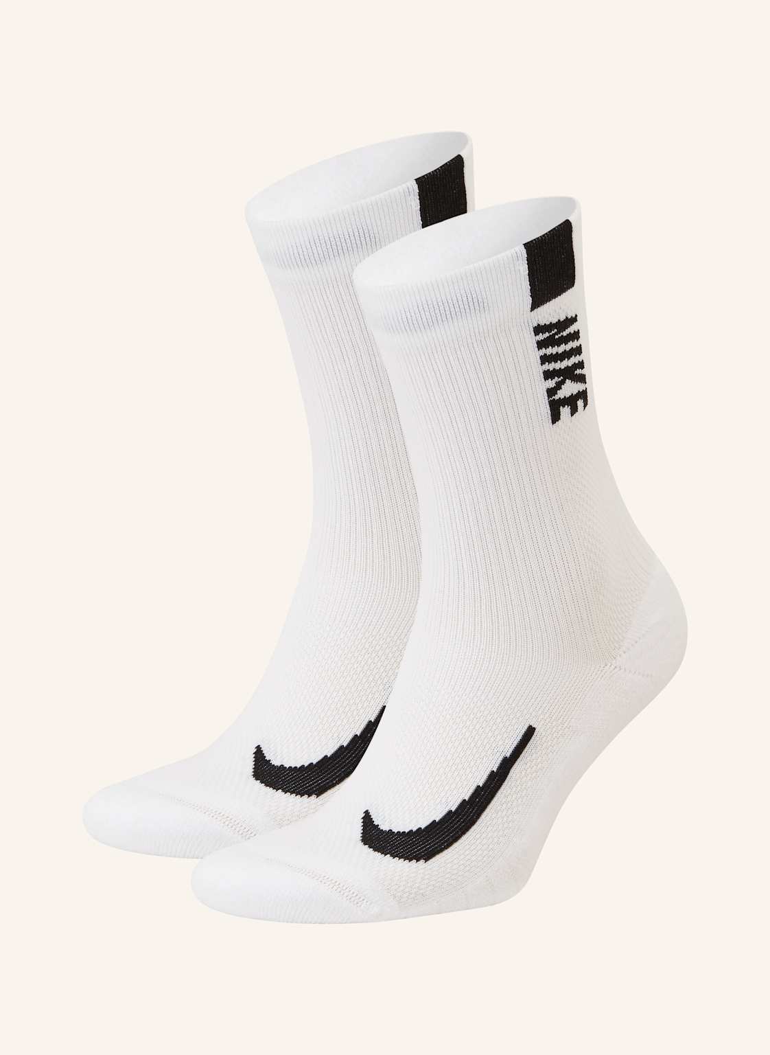 Nike 2er-Pack Laufsocken Multiplier weiss von Nike