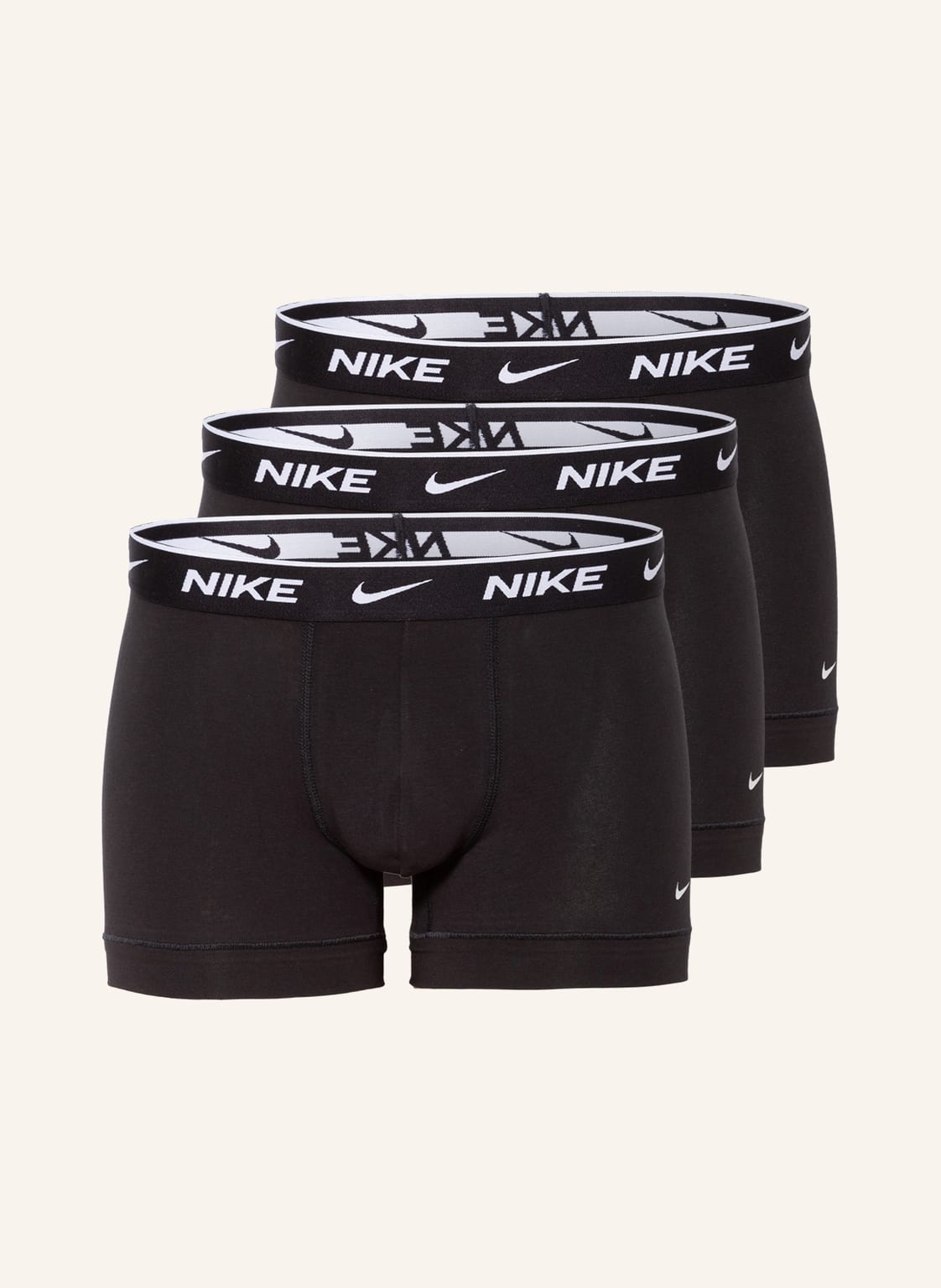Nike 3er-Pack Boxershorts Everday Cotton Stretch schwarz Nike 3er-Pack Boxershorts Everday Cotton Stretch schwarz von Nike