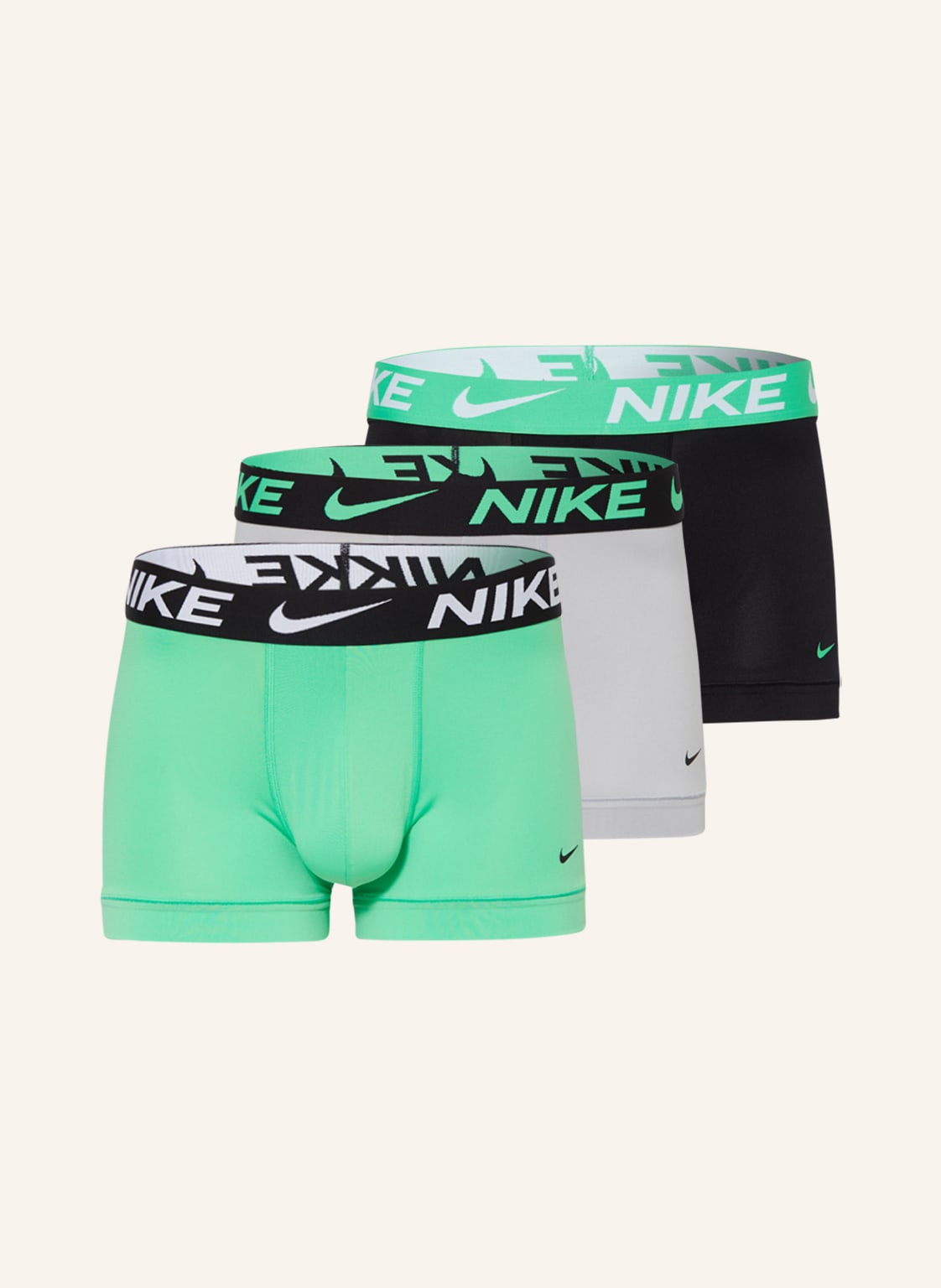 Nike 3er-Pack Boxershorts Micro Essential gruen von Nike